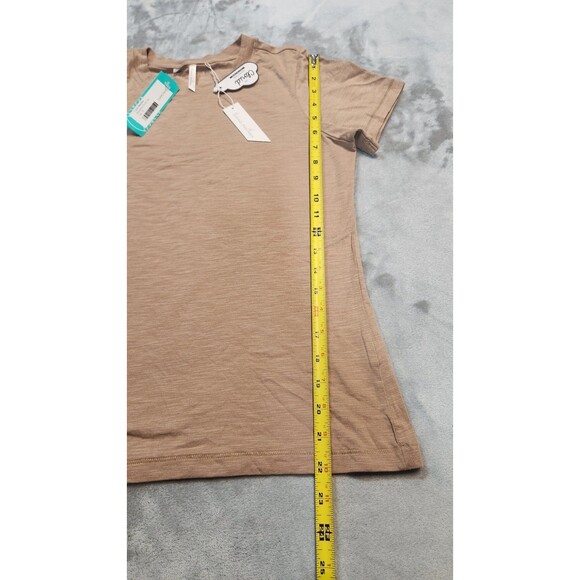 Travis Mathew Women's Size Small Tan Brown Pima Cotton Blend Cloud Tee Golf NWT - Picture 9 of 10
